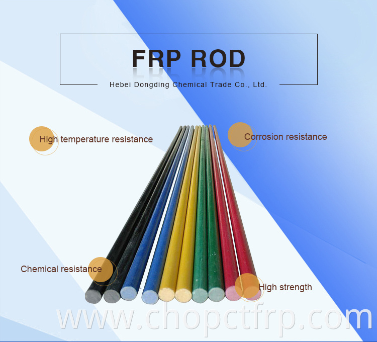 Frp fiberglass reinforce plastic solid rod stick